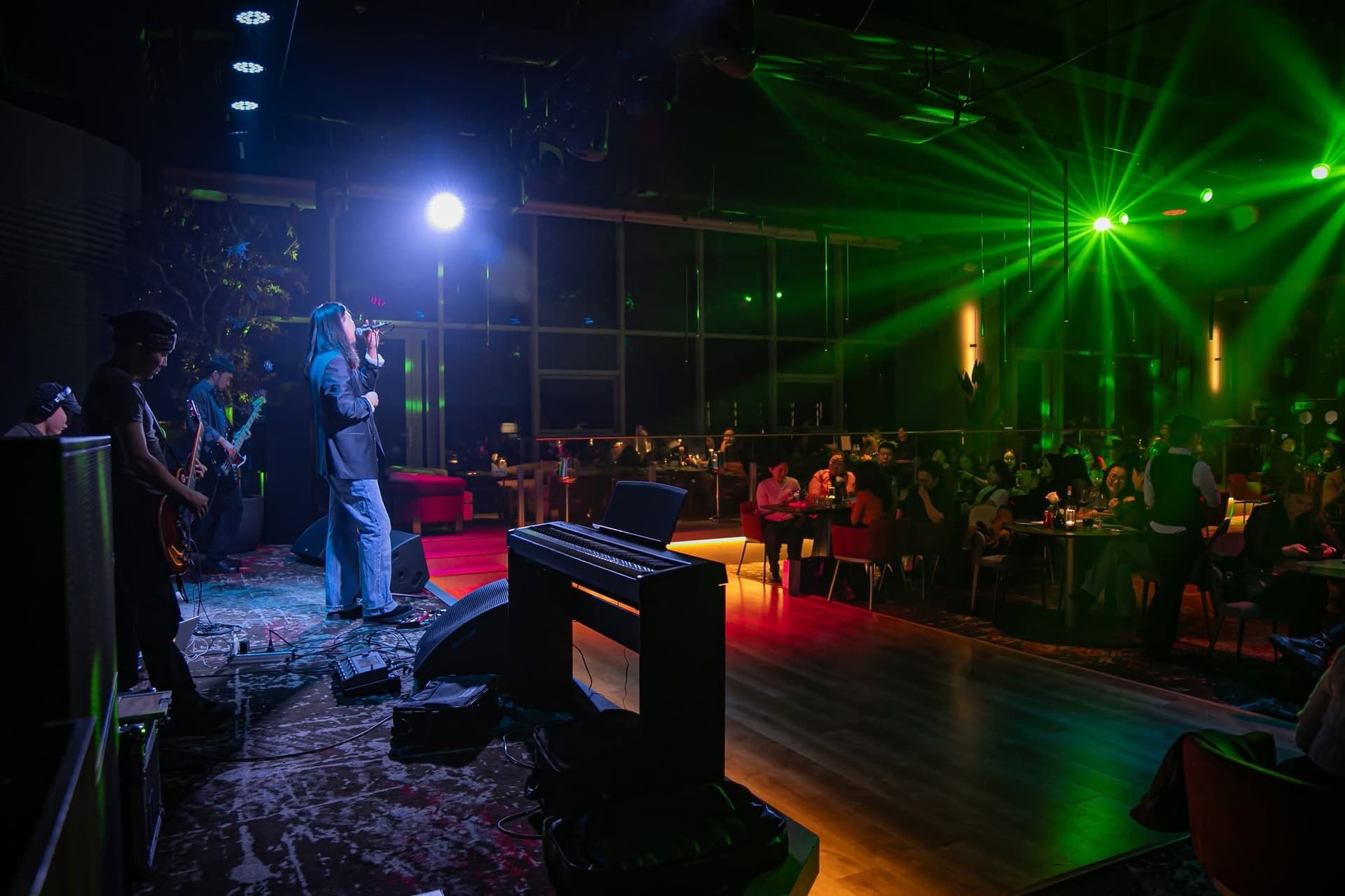 Sparrow's terrace stage set for a Friday event night